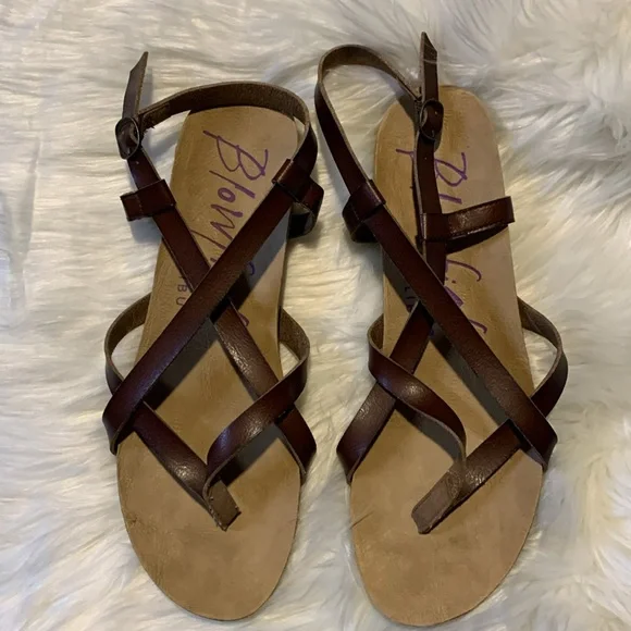 Blowfish Malibu Sandal size 10 leather braided detail - Picture 7 of 7